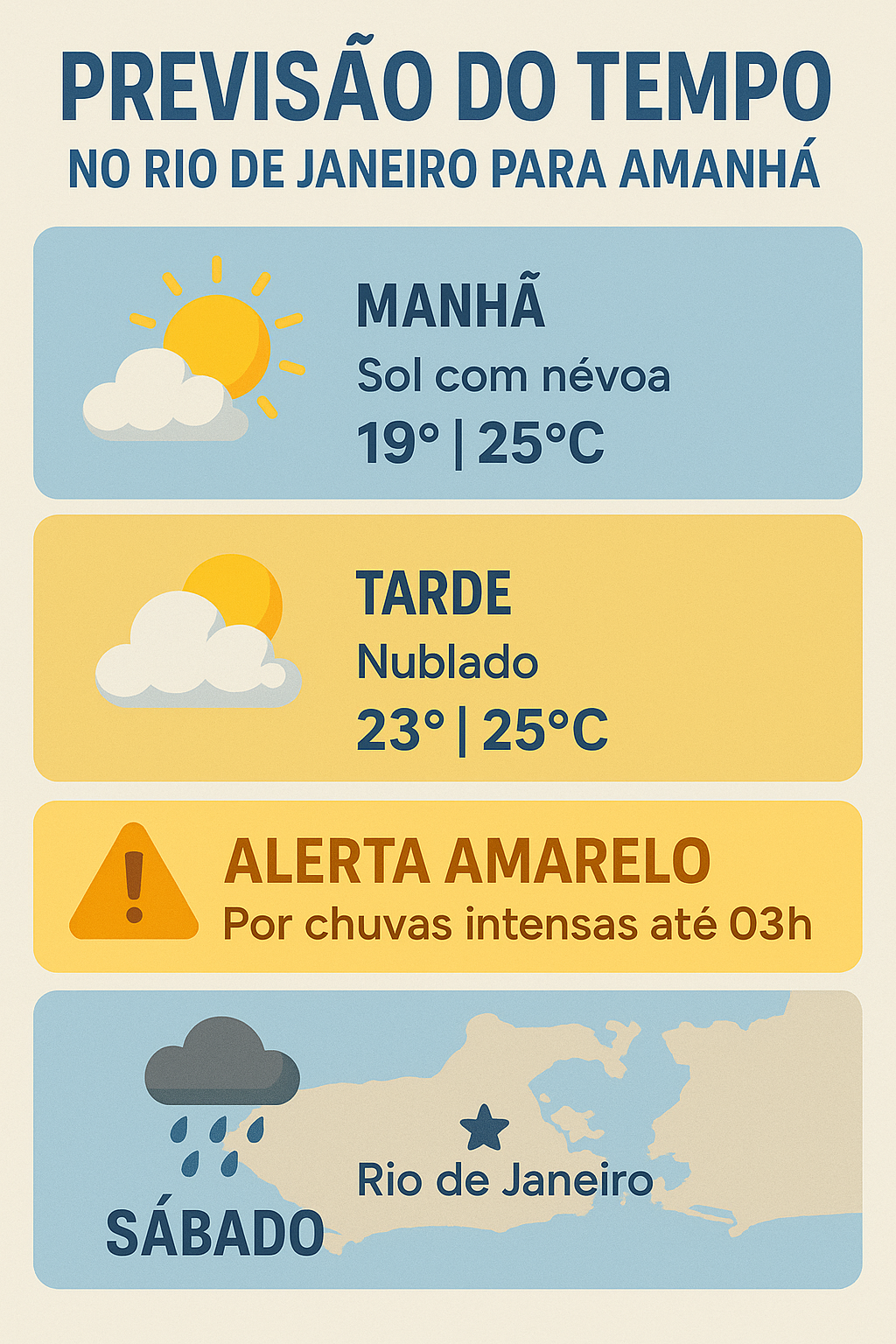 Previsão do Tempo no Rio de Janeiro